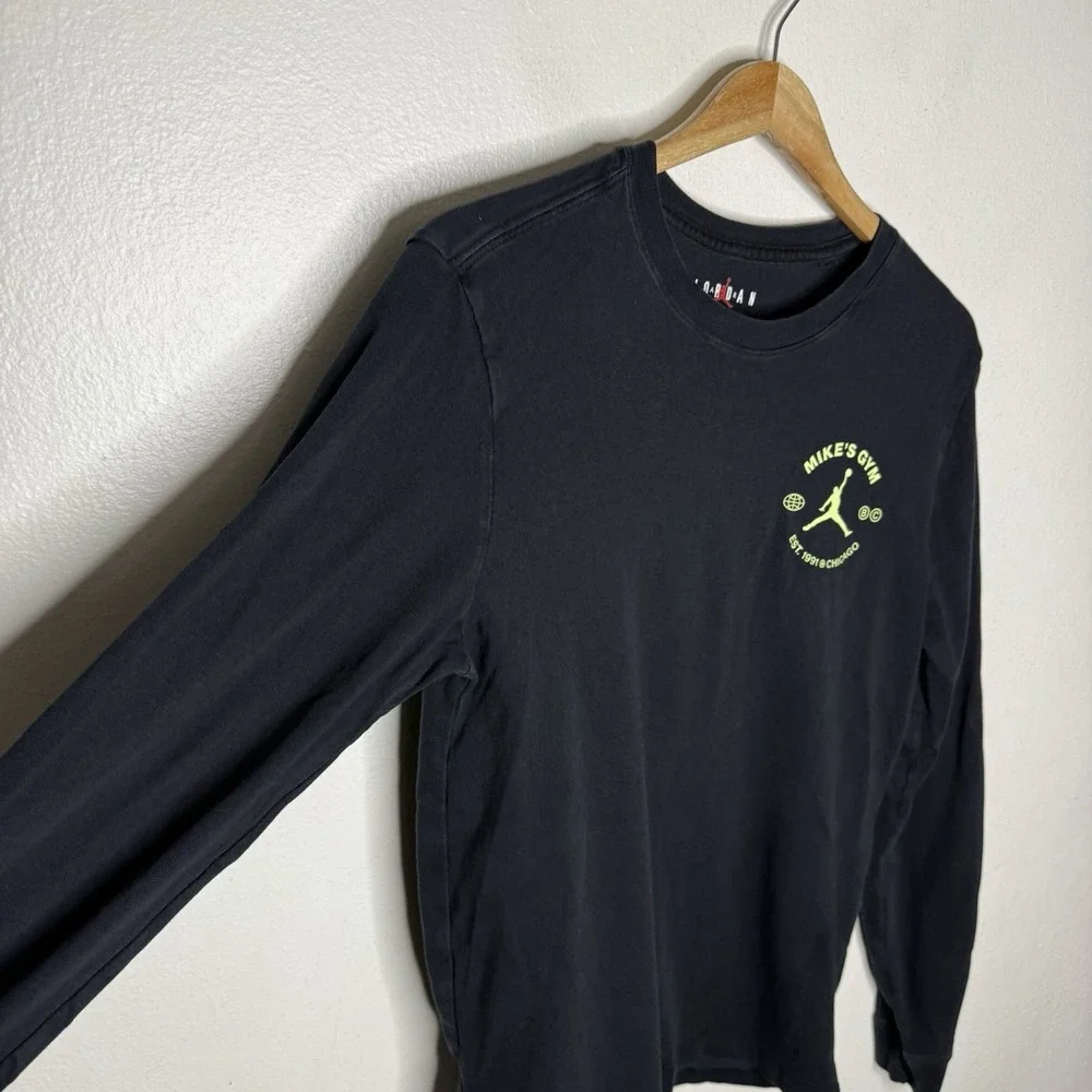 Jordan Breakfast Club Black Long Sleeve Tee Shirt T-shirt Basketball Men's Small